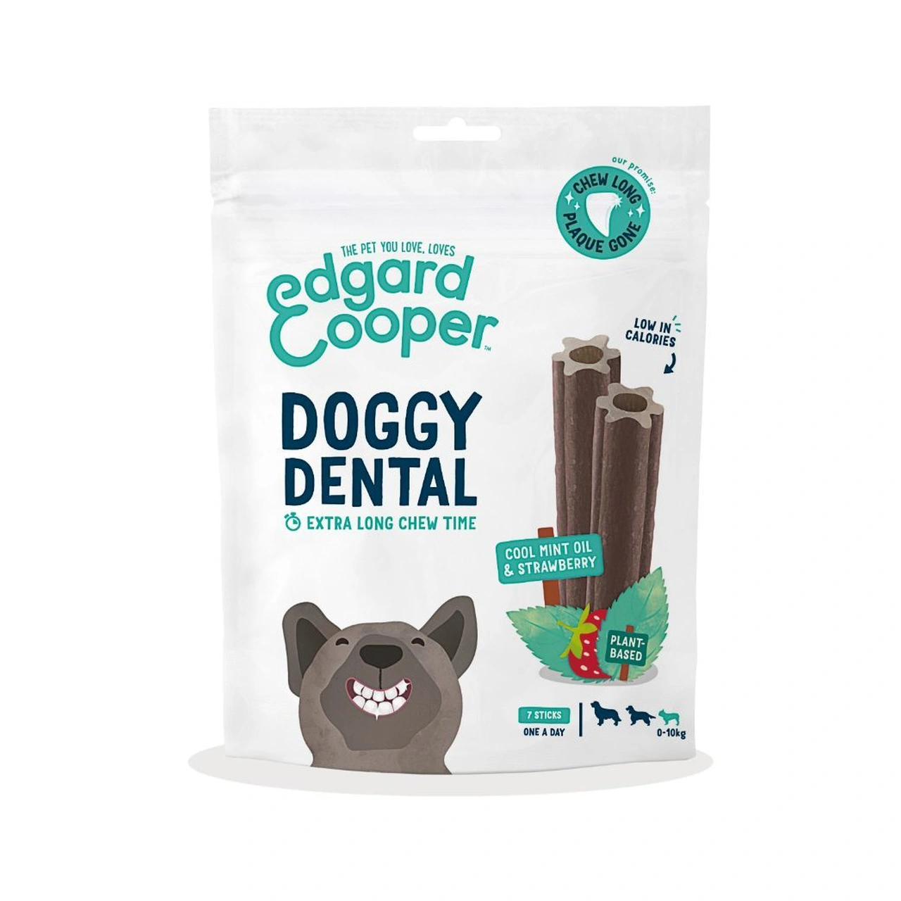 Edgard & Cooper Doggy Dental jordbær og mynte S 7 stk